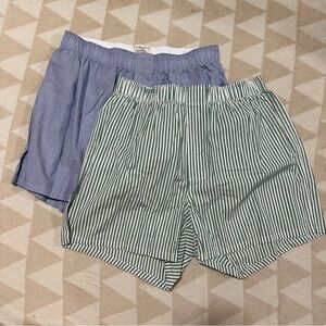 NWOT j crew woven boxers 2 packs for men